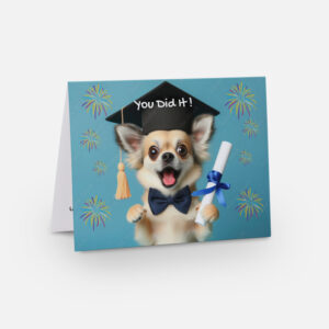 Graduation Dog Card | Front
