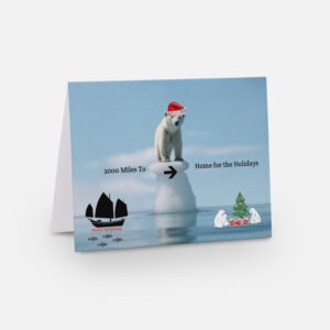 Polar Bear Christmas Card | Front
