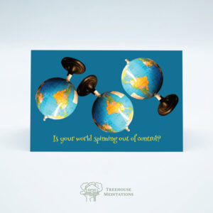 Spinning World Postcard | Front